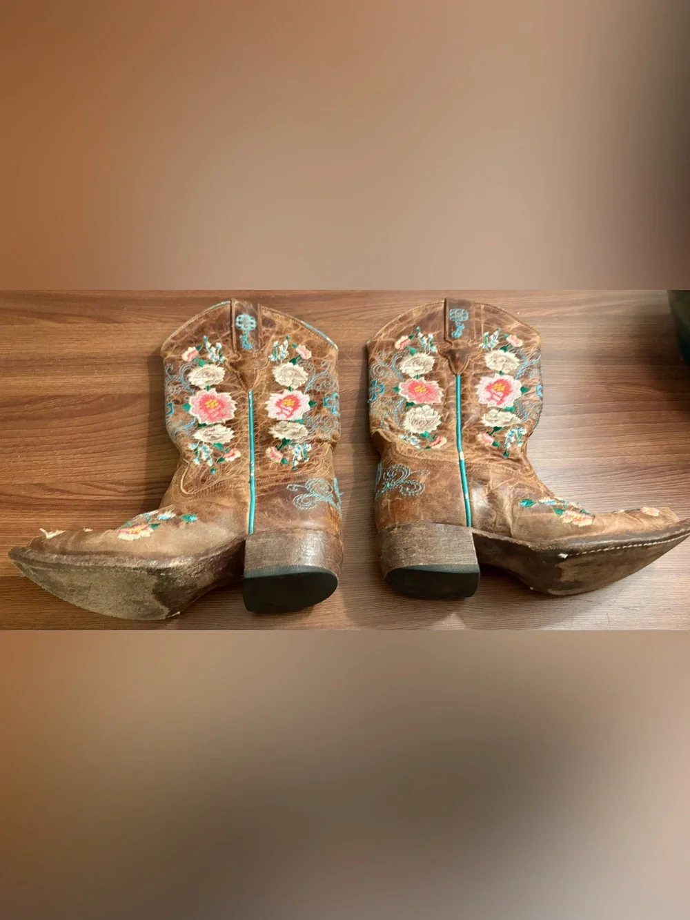 Macie Bean Leather “Never Promised You A Rose Garden” Embroidered Western Boots